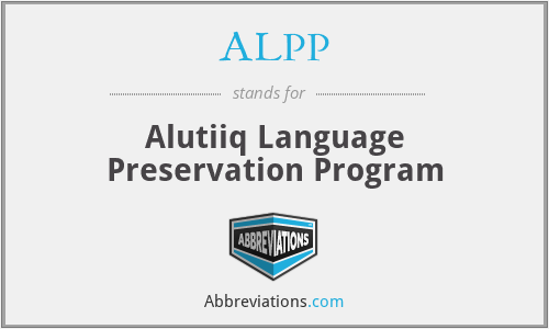 ALPP - Alutiiq Language Preservation Program