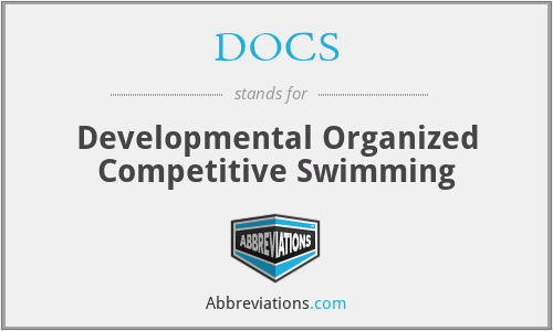 DOCS - Developmental Organized Competitive Swimming