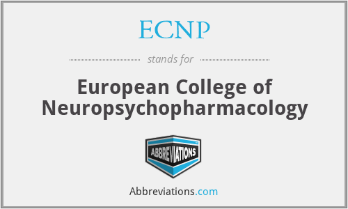 ECNP - European College of Neuropsychopharmacology