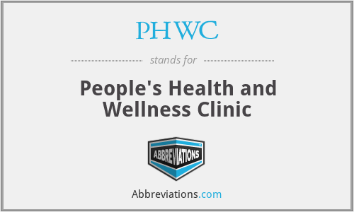 PHWC - People's Health and Wellness Clinic