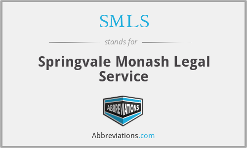 SMLS - Springvale Monash Legal Service