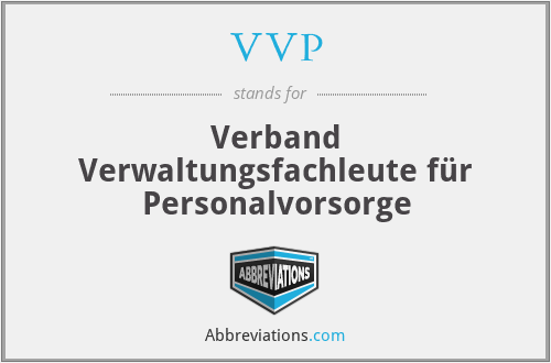 VVP - Verband Verwaltungsfachleute für Personalvorsorge
