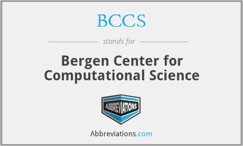 BCCS - Bergen Center for Computational Science