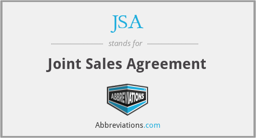 JSA - Joint Sales Agreement