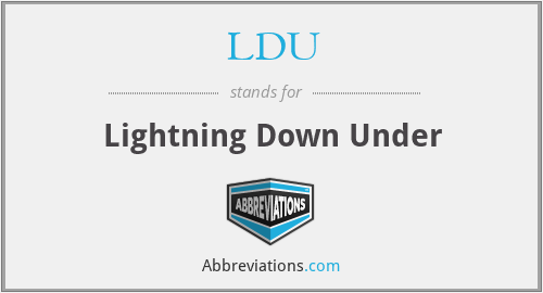LDU - Lightning Down Under