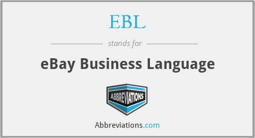 EBL - eBay Business Language