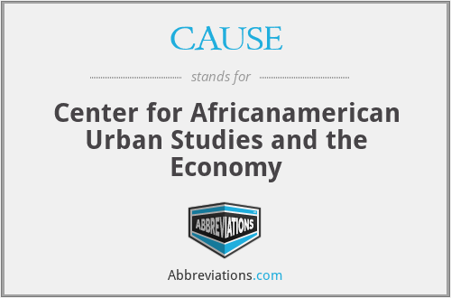 CAUSE - Center for Africanamerican Urban Studies and the Economy