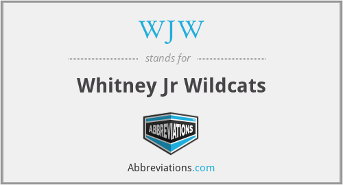 WJW - Whitney Jr Wildcats
