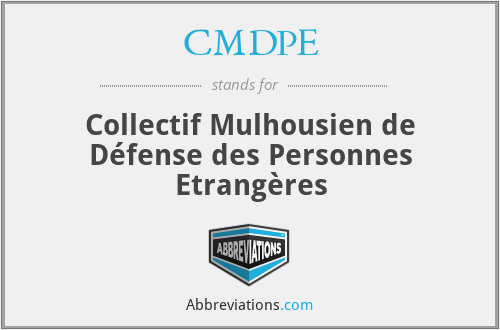 CMDPE - Collectif Mulhousien de Défense des Personnes Etrangères