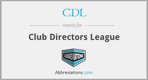 CDL - Club Directors League