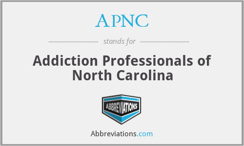 APNC - Addiction Professionals of North Carolina