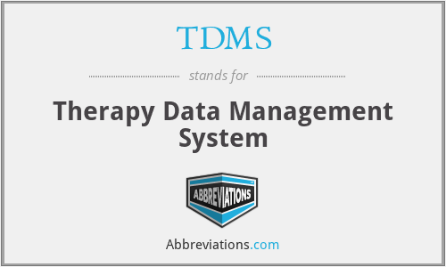 TDMS - Therapy Data Management System