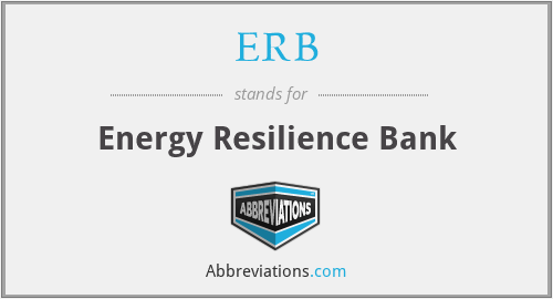 ERB - Energy Resilience Bank