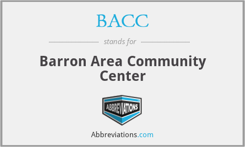 BACC - Barron Area Community Center
