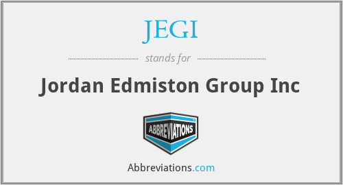JEGI - Jordan Edmiston Group Inc