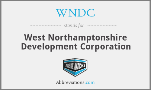 WNDC - West Northamptonshire Development Corporation
