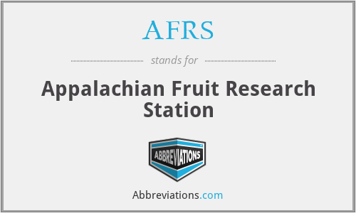 AFRS - Appalachian Fruit Research Station
