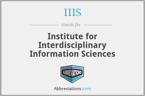IIIS - Institute for Interdisciplinary Information Sciences