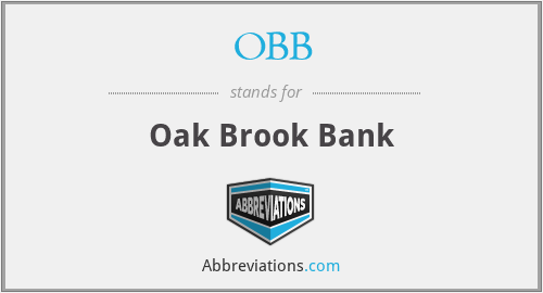 OBB - Oak Brook Bank