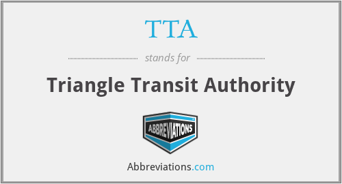 TTA - Triangle Transit Authority