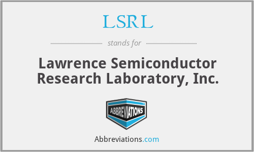 LSRL - Lawrence Semiconductor Research Laboratory, Inc.