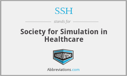 SSH - Society for Simulation in Healthcare