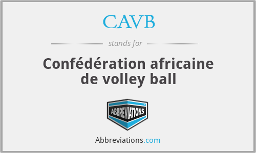 CAVB - Confédération africaine de volley ball