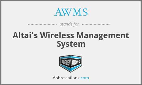 AWMS - Altai's Wireless Management System