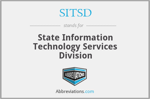 SITSD - State Information Technology Services Division