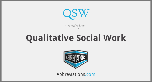 QSW - Qualitative Social Work