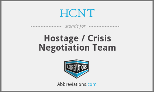 HCNT - Hostage / Crisis Negotiation Team
