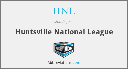 HNL - Huntsville National League