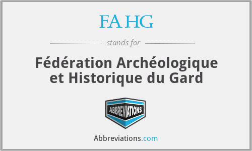 FAHG - Fédération Archéologique et Historique du Gard
