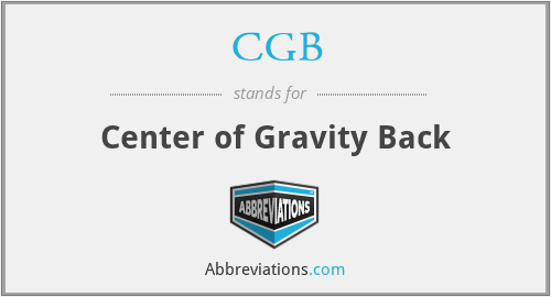 CGB - Center of Gravity Back