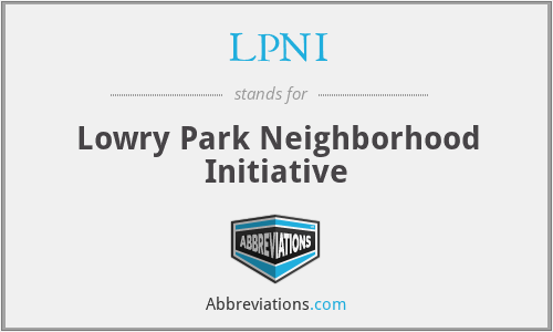 LPNI - Lowry Park Neighborhood Initiative