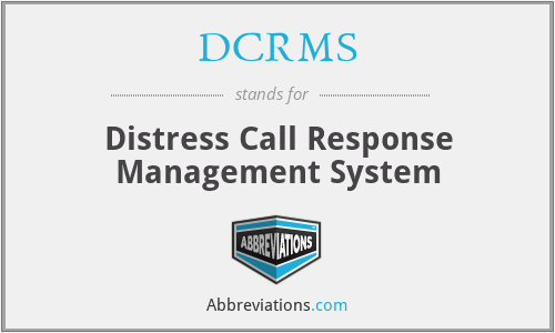 DCRMS - Distress Call Response Management System