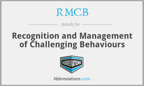 RMCB - Recognition and Management of Challenging Behaviours