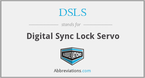 DSLS - Digital Sync Lock Servo