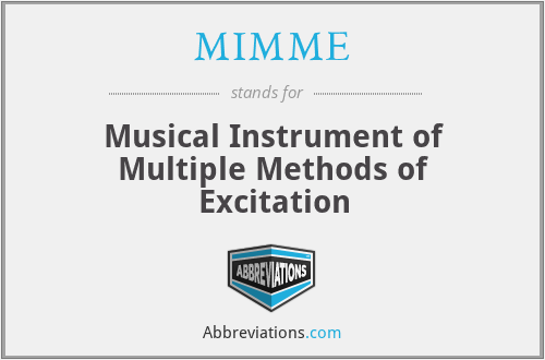 MIMME - Musical Instrument of Multiple Methods of Excitation