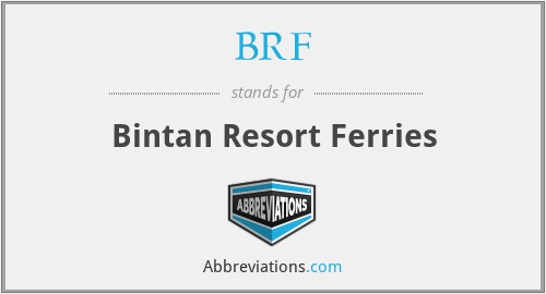 BRF - Bintan Resort Ferries