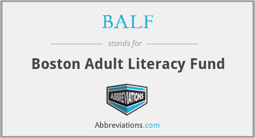 BALF - Boston Adult Literacy Fund
