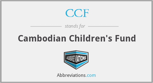 CCF - Cambodian Children's Fund