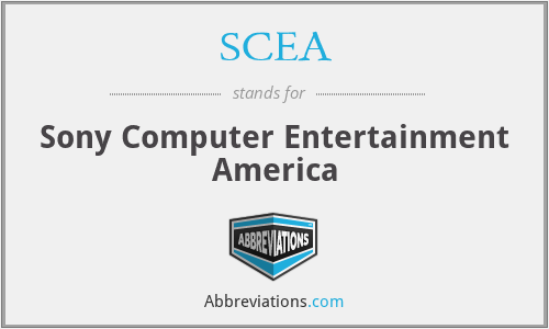 SCEA - Sony Computer Entertainment America
