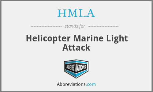 HMLA - Helicopter Marine Light Attack