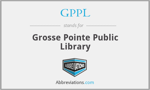 GPPL - Grosse Pointe Public Library