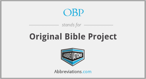 OBP - Original Bible Project