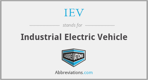 IEV - Industrial Electric Vehicle