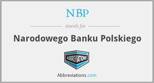 NBP - Narodowego Banku Polskiego