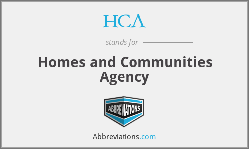 HCA - Homes and Communities Agency