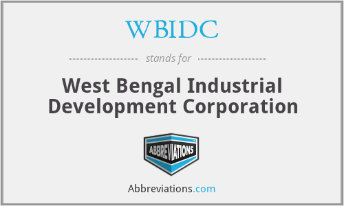 WBIDC - West Bengal Industrial Development Corporation